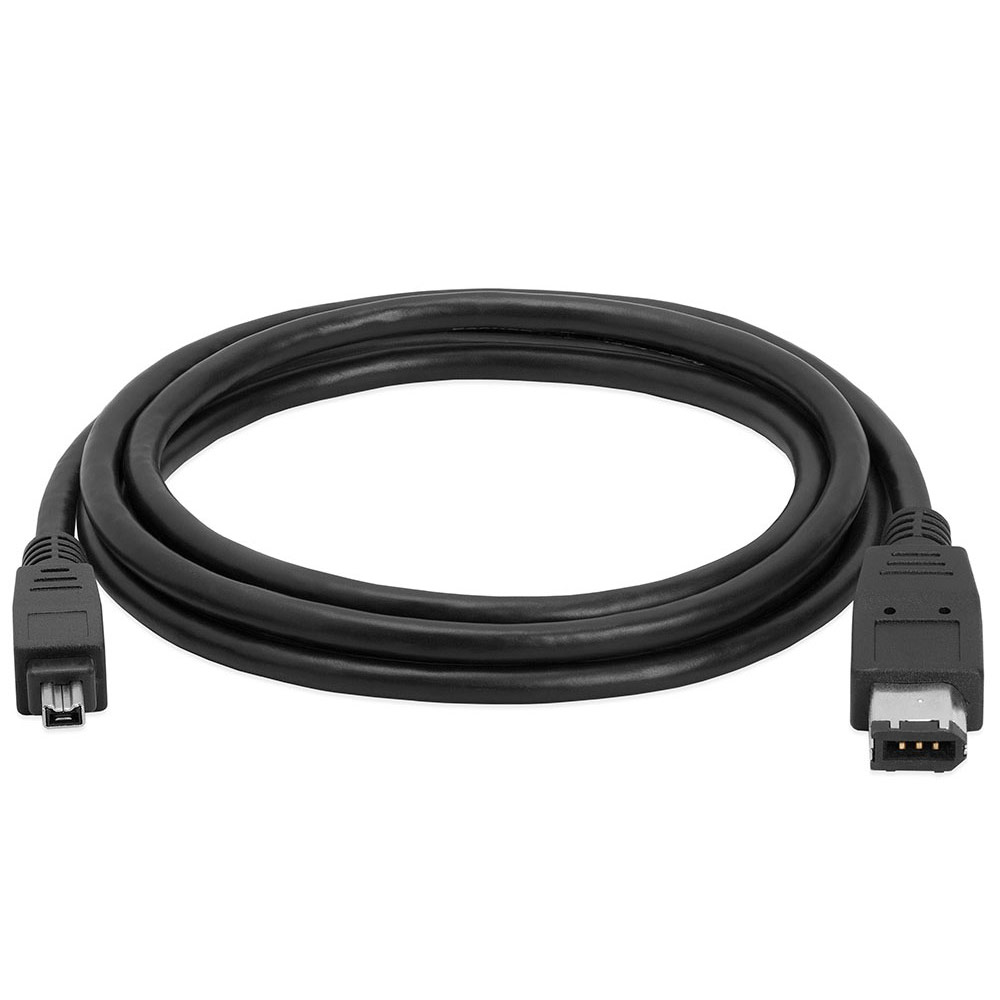 Monoprice 10-Feet IEEE-1394 FireWire iLink DV Cable 6P-4P M/M Black 100040 