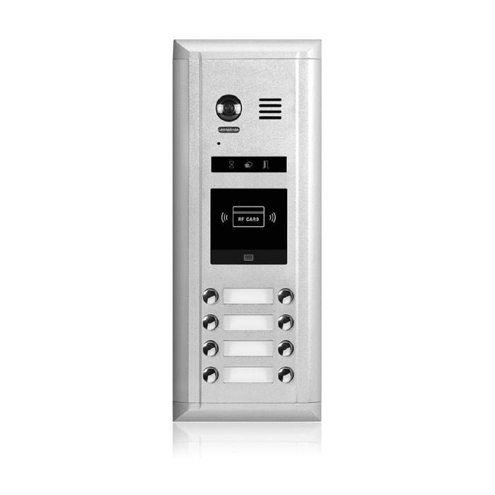 Intercom System for Building | 8 Monitors 7" | 2 Wire 8 Apartment Doorbell | Camera and Door Release - DK1781S/ID