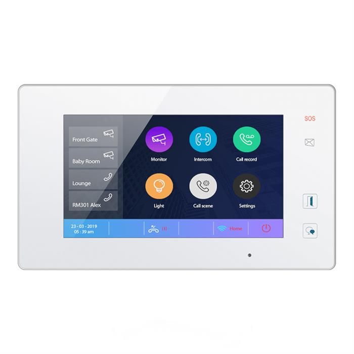 7" Touch Screen Monitor with Simple and Intuitive Menu