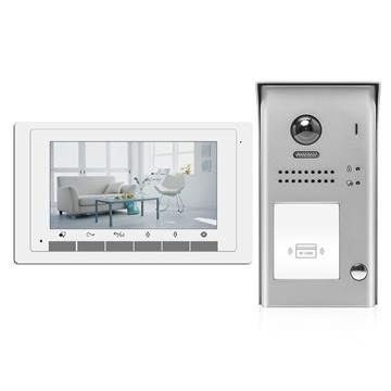 Intercom System for Home | 2 Wire 1 Apartment Door Bell | 7" Monitor, Door Release - DK1711/ID