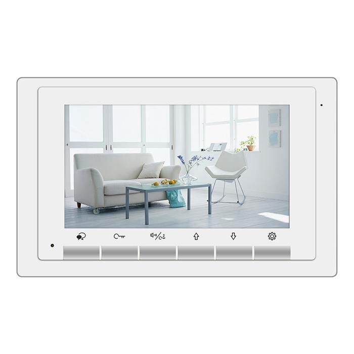 Intercom System for Home | 2 Wire 2 Apartment Door Bell | 2 x 7" Monitors, Door Release - DK1722S/ID