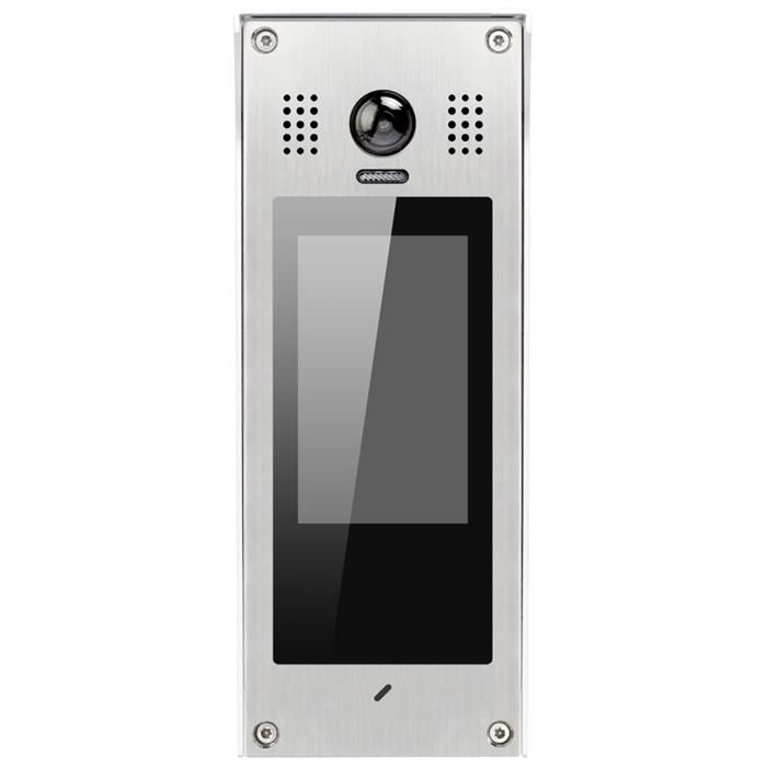 IP Door Entry Camera Panel – IPX-850S Video Intercom Door Station with 5 Inch TFT Touch Screen, 170° Ultra Wide Fisheye Lens, Stainless Steel Housing, Surface Mount