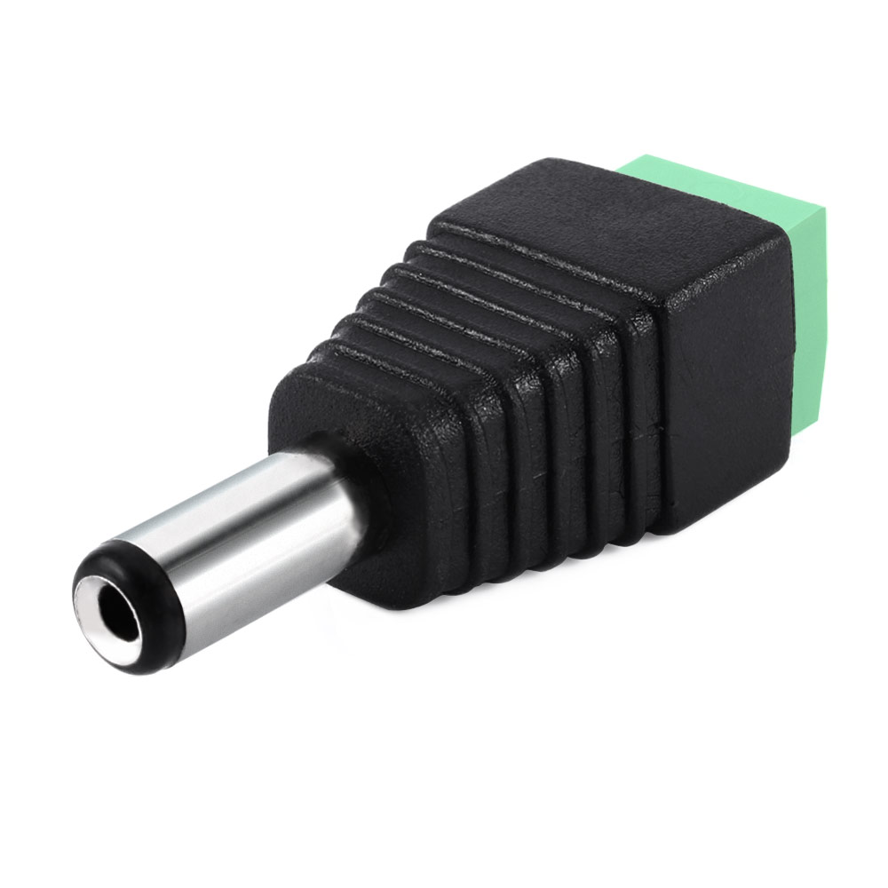 100 PCS Male 2.1x5.5mm DC Power Plug Jack Adapter Connector for CCTV 