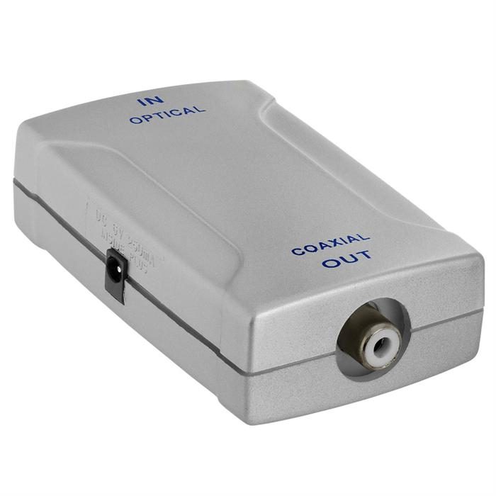 Optical Toslink Jack to Coaxial RCA Jack Digital Audio Converter
