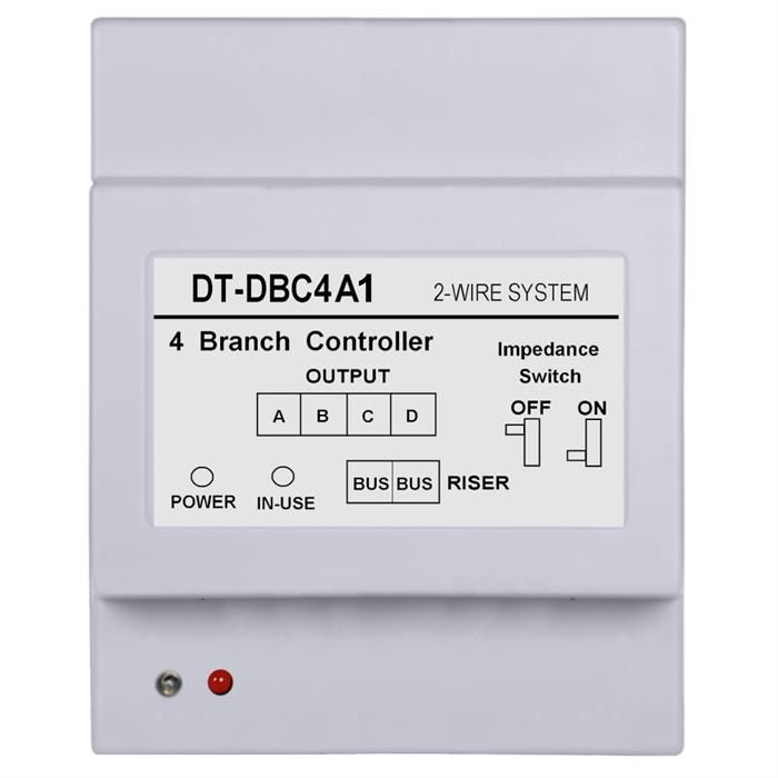 Four Branch Distributor for 2-Wire Video Intercom System 