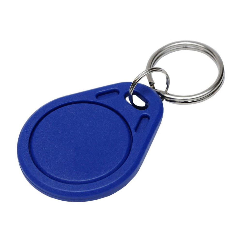 Pack of 100 RFID Key Fobs – HL-3 125 kHz Proximity ID Card Token Tags  Keyfobs for Door Entry Access Control System, Read-Only Blue