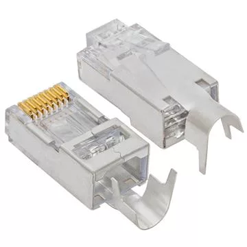 Platinum Tools 100023C EZ-RJ45 Shielded Cat5e/6 Connector 10 Pc. Clamshell