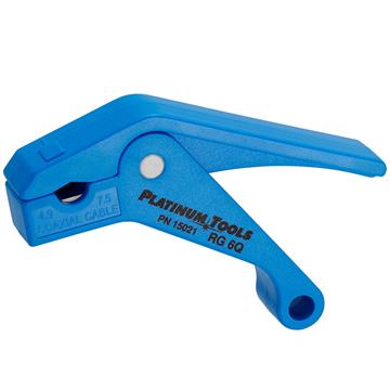 Platinum Tools 15021C SealSmart Coax Stripper for RG6 Quad - Blue