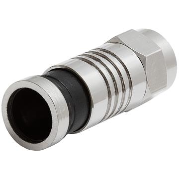 Platinum Tools 18007 SealSmart Compression F-Type Connectors for RG6 Cable - 10pc Black