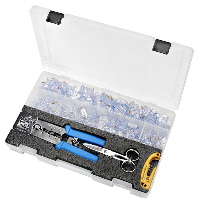 Platinum Tools 90173 EZ-RJPRO Termination Pod with Plastic Carrying Case
