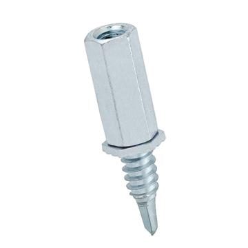 Platinum Tools JH951-100 Threaded Rod 1/4-20 Male Coupler w/ 3/4" Self Drill Screw
