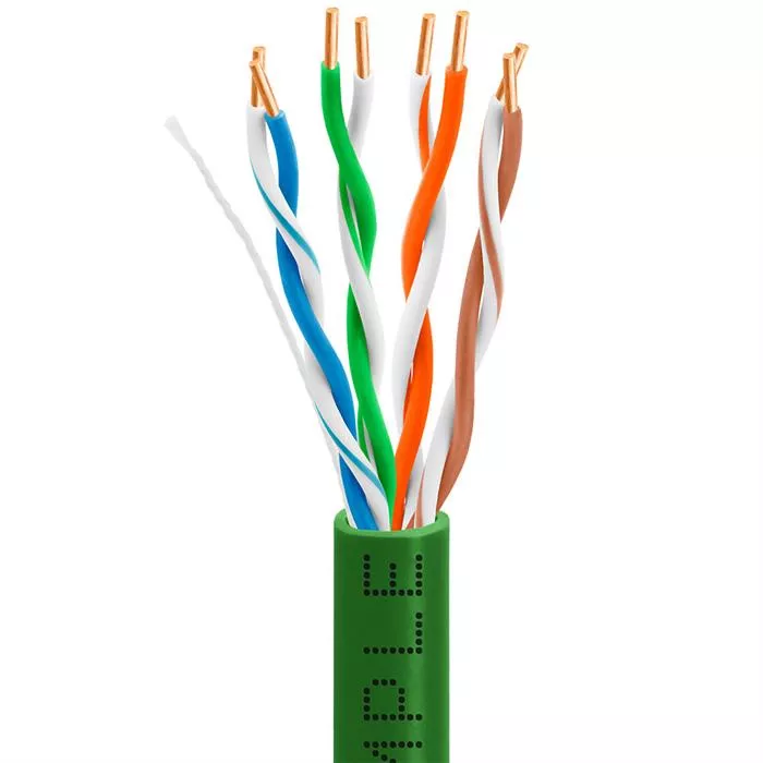 CAT5e 1000 Feet Premium UTP Ethernet Cable 24AWG Bulk Network Wire, Green
