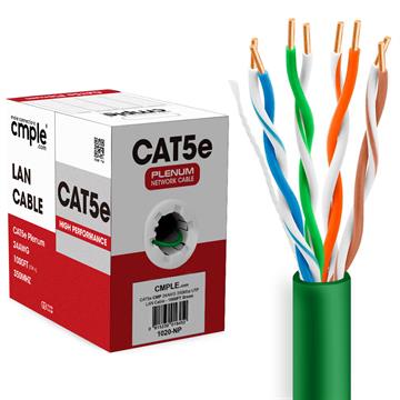 UTP CMR Cat5e Riser Green Cable 1000ft Box