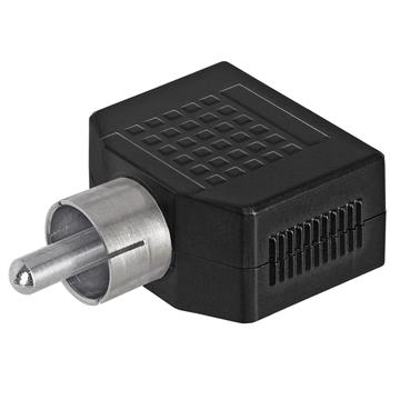 RCA Plug to 2x3.5mm Mono Jack Adapter