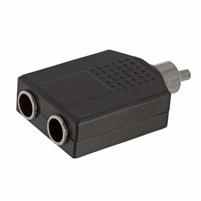 RCA Plug to 2x6.35mm Mono Jack Adapter