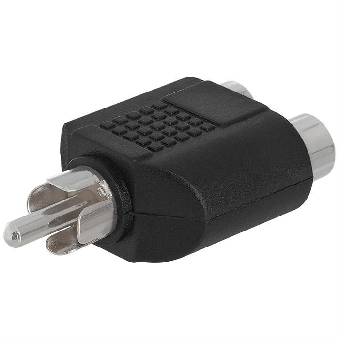 RCA Plug to 2xRCA Jack Adapter - Straight
