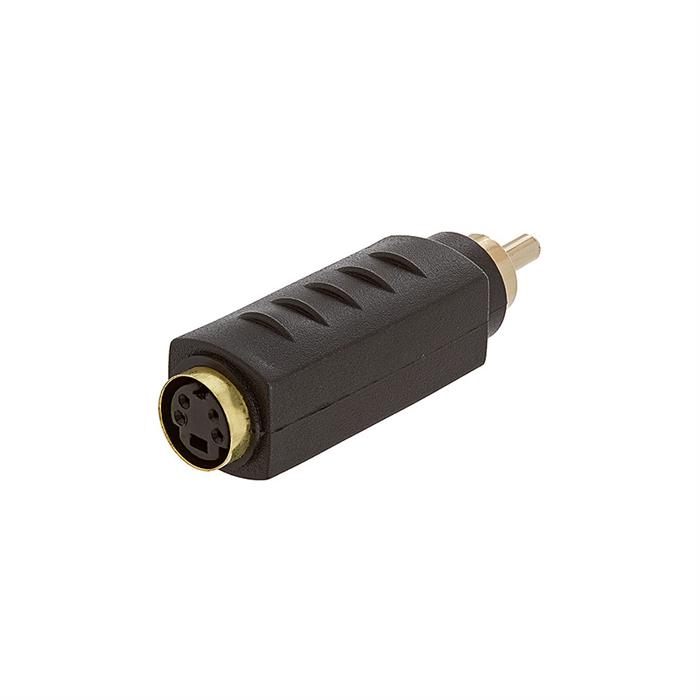 S-VHS 4Pin Jack to RCA Plug Adapter