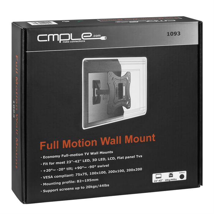 Package - Full Motion TV Wall Mount Bracket 23" - 42"	