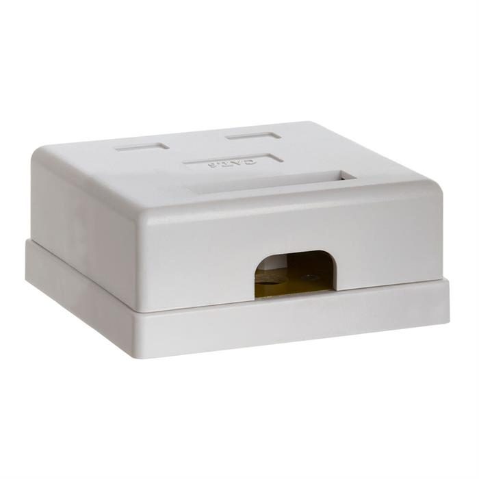 Surface Mount Box Cat6 Double WHITE