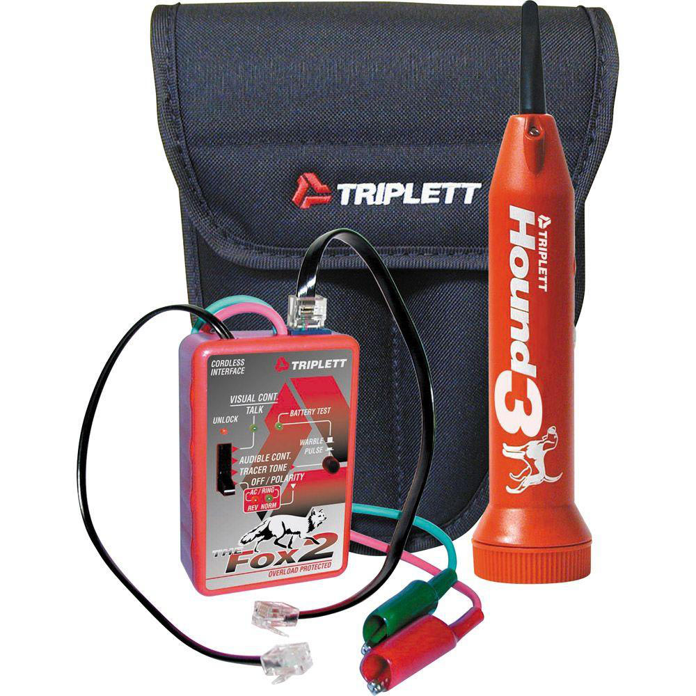 Triplett 3399 Cable Tracer Fox and Hound Wire Tracing Kit w/ Carrying Case 