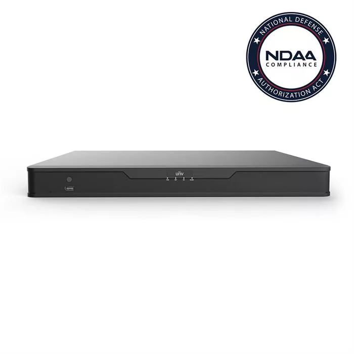 Uniview 32 Channel PoE NVR, NDAA Compliant, 4K Ultra HD with 4 SATA HDD Bays (NVR304-32S-P16)