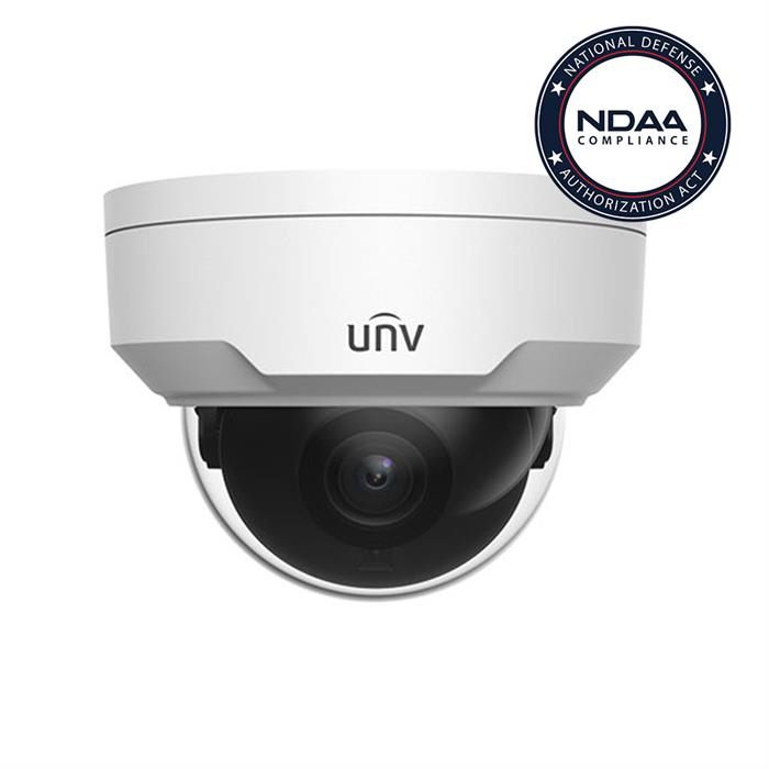 Uniview 4MP Dome IP Camera, 2.8mm Fixed Lens, Vandal-resistant, IR, Easystar, HD Network Security Camera (IPC324SR3-DSF28K-G)