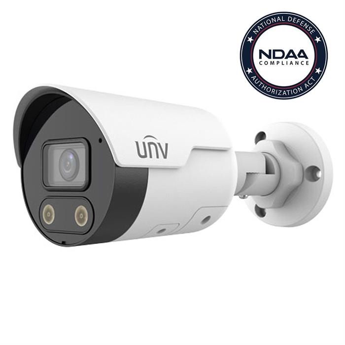 Uniview 5MP Bullet IP Camera, 2.8mm Fixed Lens, Tri-Guard HD Network Security Camera with IR Light and Audible Warning (IPC2125SB-ADF28KMC-I0)