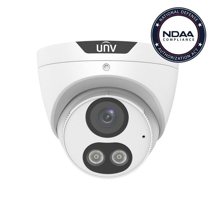 Uniview 5MP Dome IP Camera, 2.8mm Fixed Lens, ColorHunter, Full Color, Weatherproof, Deep Learning AI (IPC3615SE-ADF28KM-WL-I0)