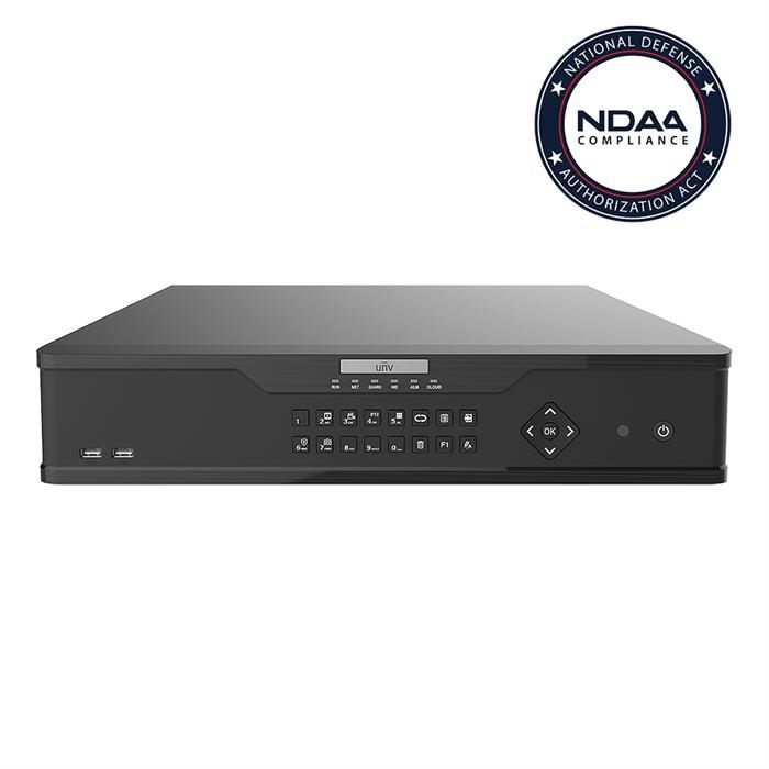 Uniview 64 Channel NVR, NDAA Compliant, 4K Ultra HD with 8 SATA HDD Bays (NVR308-64X)