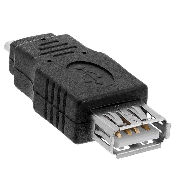 USB 2.0 A Female to Micro B 5-Pin Male Adapter
