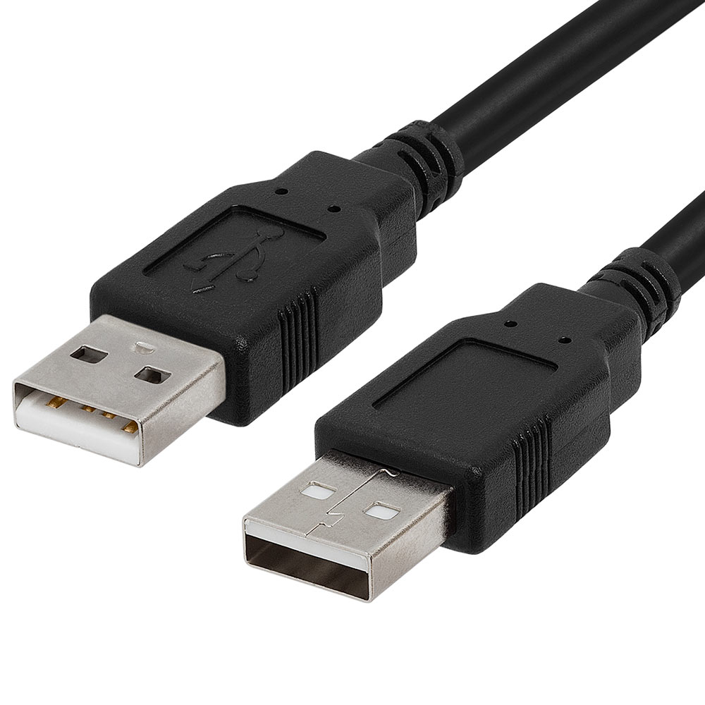 klasse Manga Derive USB 2.0 A Male To A Male High-Speed 480 Mbps Cable - 10Feet Black