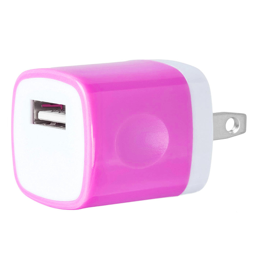 pink travel adapter