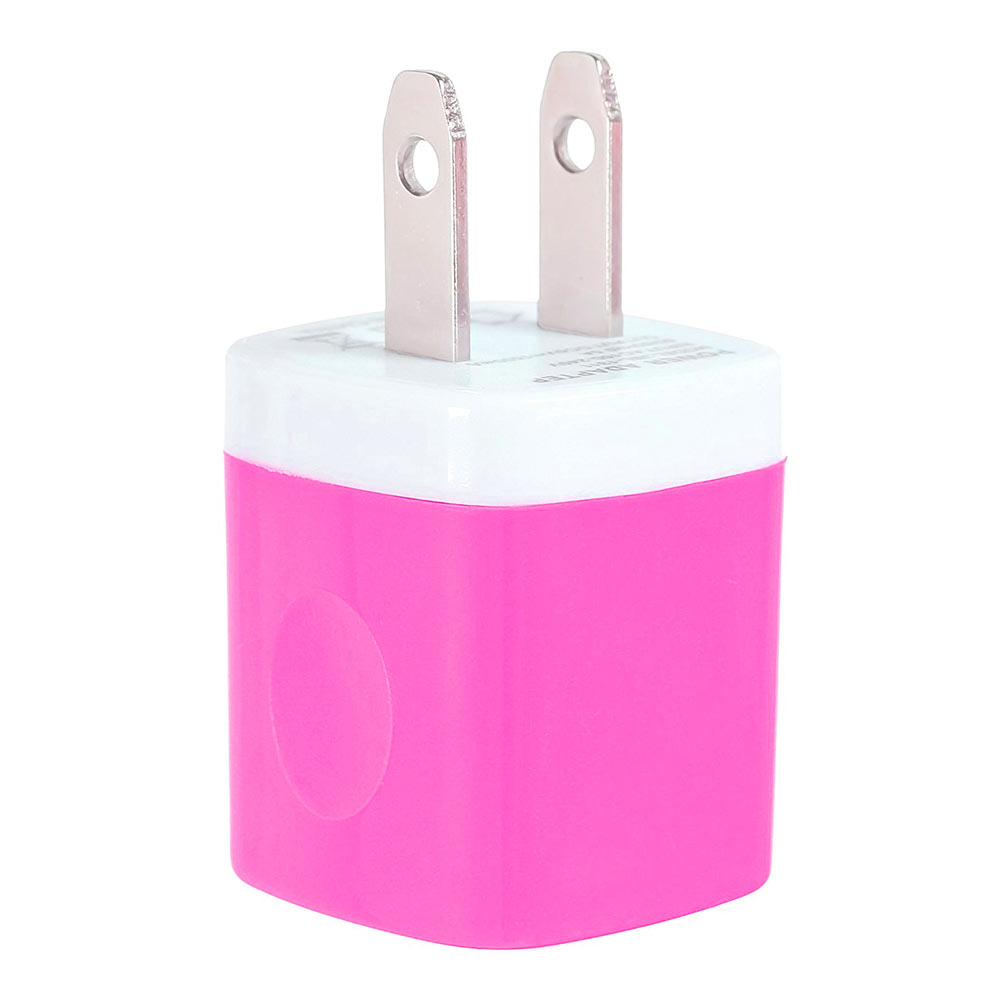pink travel adapter