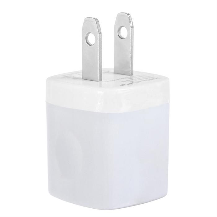 USB Home Wall Charger Travel Adapter for iOS and Android Mobile Devices, White