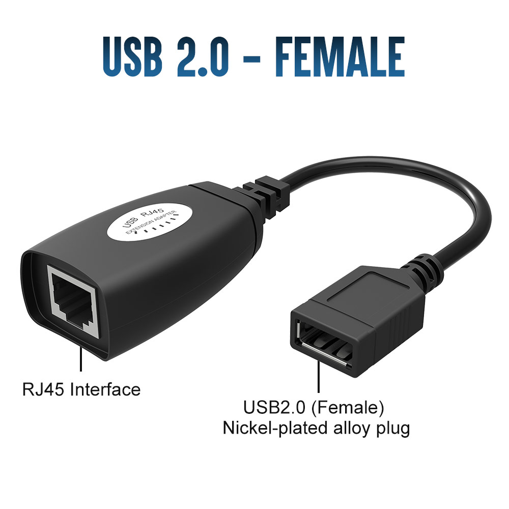 USB RJ45 LAN Extension Adapter Cable USB Over Ethernet RJ45 Extender  Adapter Cat5 Cat5e CAT6 - China USB RJ45 Extension Adapter and USB to RJ45  LAN Cable price