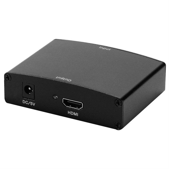 VGA & R/L Stereo Audio to HDMI Converter with DC Adapter