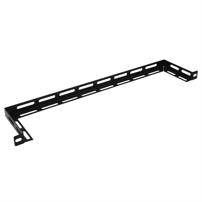 Wavenet – 5 Pack 19" Rear Cable Management Bar (5” Depth), Rack Mount Lacing Wire Organizer Panel, Metal– Black