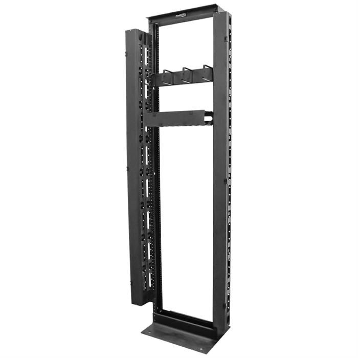 Double-Sided Vertical Cable Manager on Rack	