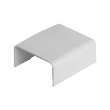 Wire Trak Joint Cover for Raceway PVC White, 1 1/2" W x 3/4" H
